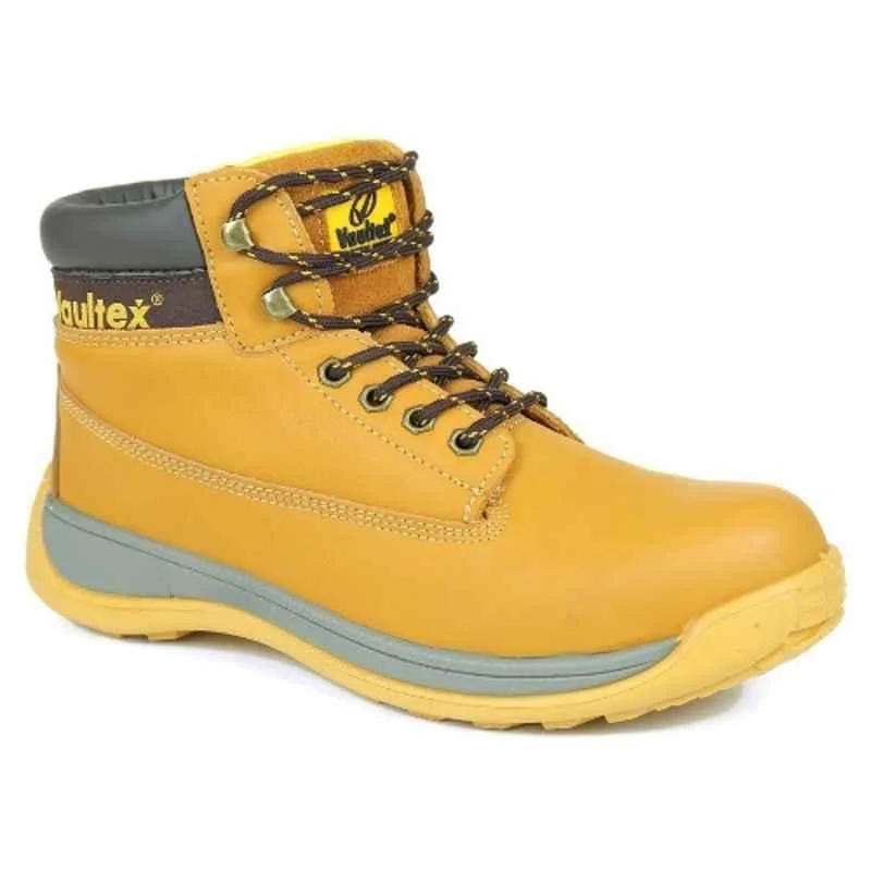 Vaultex | Vaultex | Twipake Vaultex Jso Leather Honey & Yellow Safety Shoes